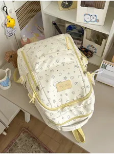 Grote sterren print schoolrugzak voor studenten, schattige casual laptop tas voor dagelijks.