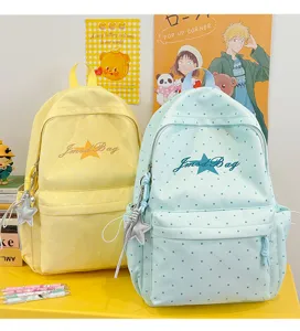 Leuke polka dot schoolrugzak voor tiener meisjes dagelijkse casual boekentas chic