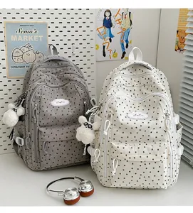 Corduroy sterrenprint schoolrugzak schattige casual daypack voor meisjes student