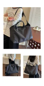 Grote reistas weekendtas casual waterdichte oxford stoffen schoudertas voor dames