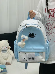 Leuke rugzak met sterrenpatroon voor meisjes, grote capaciteit voor school, dagelijks gebruik.