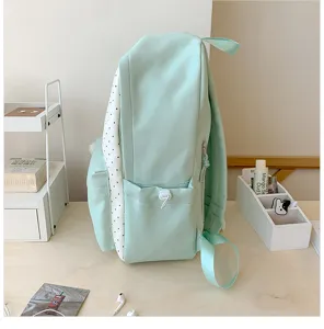 Leuke frisse casual schattige geprinte rugzak voor studenten grote capaciteit groen