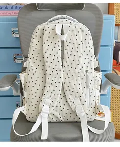 Lichte campus rugzak met sterren print schooltas voor meisjes reizen dagelijks gebruik