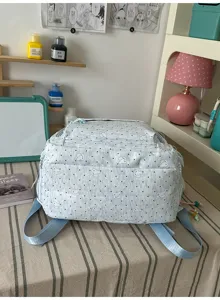 Japanse stijl frisse stip rugzak lichte schooltas voor studenten casual dagrugzak