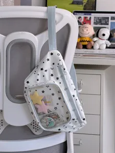 Sac bandoulière ita transparent blanc à motif étoiles pour usage quotidien et loisir.