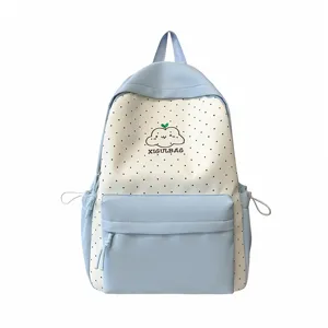 Leuke frisse stippen rugzak casual schooltas voor meisjes voor dagelijks gebruik mooi