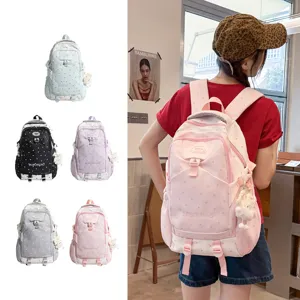 Grand sac a dos scolaire a motif etoile elegante pour etudiants voyage loisirs.