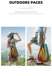 Outdoor folding backpack large capacity portable fashion sports travel companion design.