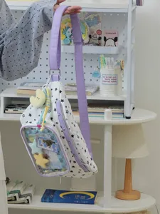 Sac ita transparent avec etoiles sac bandouliere sac epaule avec fenetre d'affichage claire