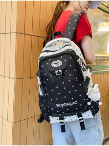 Grand sac a dos de loisir pour femme et etudiant motif etoile elegante sac d ecole voyage