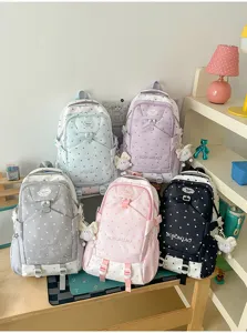 Grand sac à dos d'école joli motif d'étoile sac de voyage décontracté pour les étudiants ados