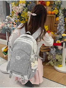 Koreaanse stijl niche design rugzak schattig sterrenpatroon casual schooltas voor vrouwen