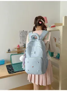 Lichte, schattige meisjesrugzak met grote capaciteit, ideaal voor school en reizen.