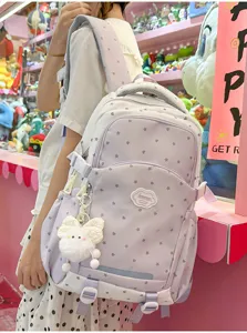 Koreaanse stijl schattige sterrenprint rugzak voor tienermeisjes hippe casual dagelijkse tas