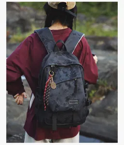 Grand sac a dos scolaire pour etudiant resistant a l'usure loisir quotidien fourre-tout neuf