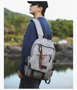 Sac a dos camouflage gris grande capacite sac d'ecole decontracte elegant voyage urbain