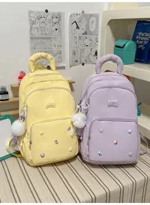 Leuke grote schoolrugzak voor meisjes studenten, lichtgewicht en casual voor reizen.