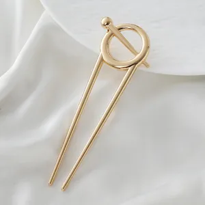 Minimalist gold U-shaped metal hair pin hairpin bun maker daily vintage hair fork accessory