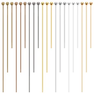DIY metal ball head pins assorted sizes long beading pins jewelry making findings craft supplies