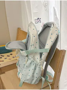 Leuke Koreaanse stijl sterrenpatroon schoolrugzak voor dames en studenten gebruik.