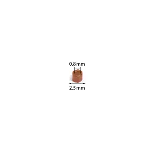 Hexagonal tubular glass seed beads 2.5mm faceted DIY bracelet crafting material detail view
