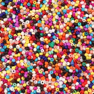 perles de rocaille en verre colores 2mm pour fabrication de bijoux diy details