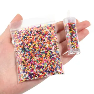 Ensemble de perles de rocaille en verre de 2mm pour bracelets DIY et fabrication de bijoux.