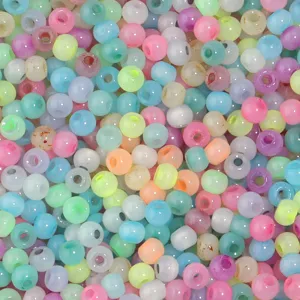 Perles de rocaille en verre colorées perles rondes en vrac pour bijoux DIY artisanat.