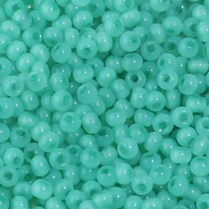 Perles de rocaille en verre vert menthe perles en vrac pour fabrication de bijoux DIY