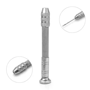 Mini handboor gereedschap voor DIY hars epoxy ambachten, handmatige gaatjesmaker details.