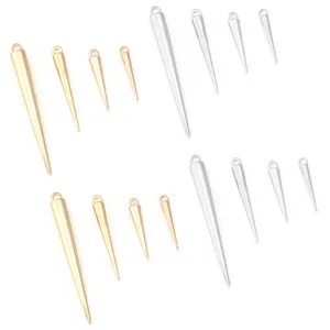 CCB cone spike pendants bulk DIY jewelry accessories for handmade necklace crafts making