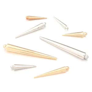 CCB plastic spike cone pendants DIY jewelry accessories necklace charms craft supplies