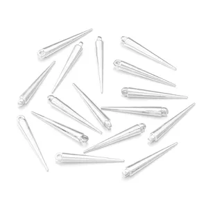 CCB cone spike pendants silver color DIY jewelry making charms for necklace phone strap accessories