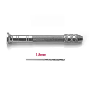 Precisie handboor stiftklauwplaat met 1,8 mm boor voor DIY hars epoxy kristal ambachten tool.