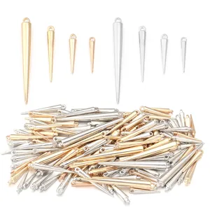 CCB Plastic Spike Cone Pendants DIY Jewelry Accessories for Necklaces Phone Charms