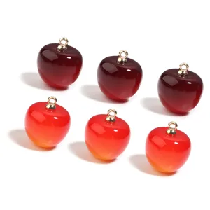 Colgantes Cereza Acrílico 20mm Cuentas Fruta Simulación DIY Joyería Accesorios