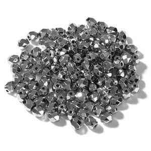 100pcs Metallic CCB Faceted Barrel Beads Bulk DIY Bracelet Spacer Jewelry Making Supplies