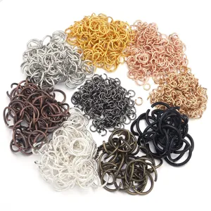 Anneaux de saut ouverts multicolores assortis pour la fabrication de bijoux DIY et loisirs