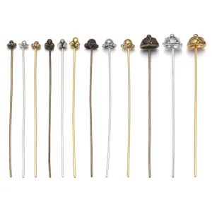 Alloy decorative headpins metal craft DIY jewelry making findings assortment set of pins.