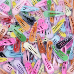 Bunte kunststoff wassertropfen haarklammern set, süße gelee haaraccessoires für kinder.