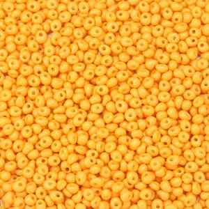4x5mm yellow drop glass seed beads for DIY handmade bracelets, earrings, and jewelry making.