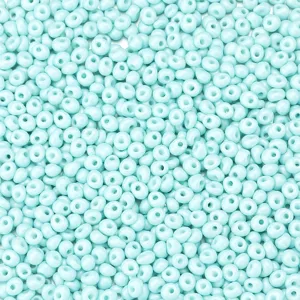 Light blue glass seed beads 4x5mm loose teardrop beads for DIY jewelry making bracelets earrings.