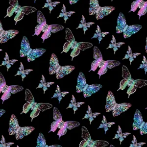 Colorful 3D acrylic butterfly charms for DIY jewelry making, phone chains and crystal pendants.