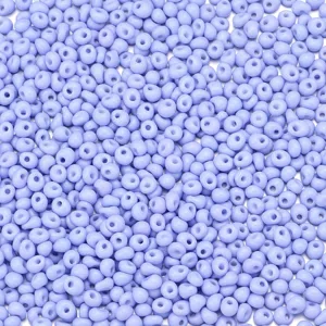 4x5mm glass drop seed beads, light purple periwinkle craft beads for DIY jewelry making