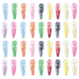 Bonbonfarbe Transparent Jelly Kunststoff BB Haarspangen Wassertropfen Haarnadeln Für Kinder Und Erwachsene Tägliche DIY Haaraccessoires