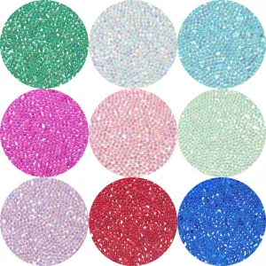 Cuentas de burbujas de vidrio de colores cuentas redondas sueltas para manualidades resina joyas