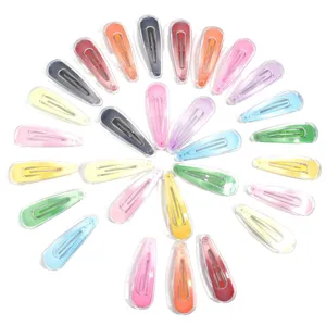 Bunte transparente Jelly-Wassertropfen-Haarspangen-Set für Kinder und Erwachsene DIY.