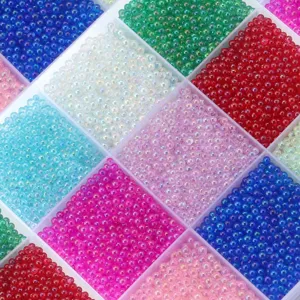 Abalorios de vidrio facetado de colores DIY manualidades cuentas redondas de cristal lote.