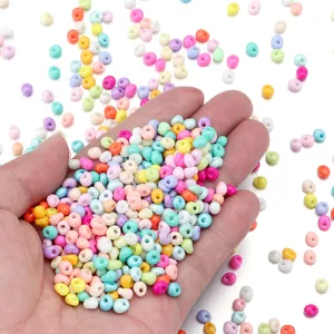 4x5mm colorful glass water drop seed beads for DIY handmade bracelets and earrings crafting