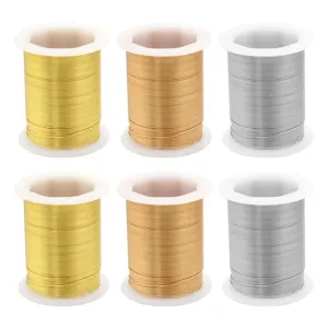 Copper Beading Wire Jewelry Wire For Jewelry Making DIY Crafts Tarnish Resistant Metal Craft Wire 0.3mm 0.4mm 0.5mm 0.6mm 0.8mm 1.0mm Gold Silver KC Gold